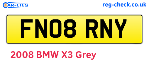 FN08RNY are the vehicle registration plates.