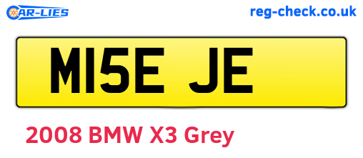 M15EJE are the vehicle registration plates.