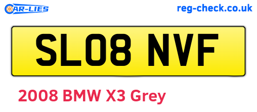 SL08NVF are the vehicle registration plates.