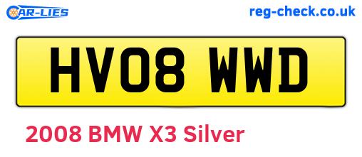 HV08WWD are the vehicle registration plates.