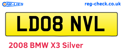 LD08NVL are the vehicle registration plates.