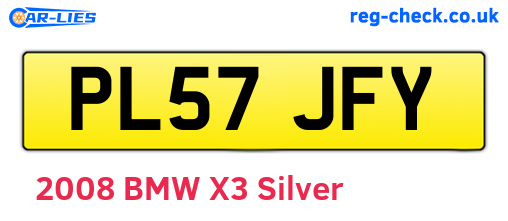 PL57JFY are the vehicle registration plates.