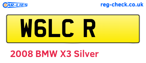 W6LCR are the vehicle registration plates.