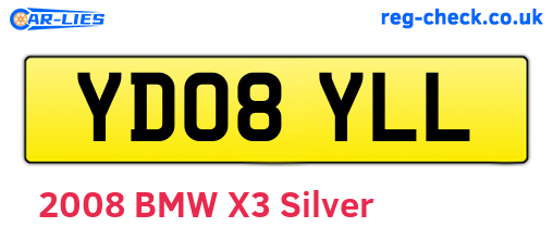 YD08YLL are the vehicle registration plates.