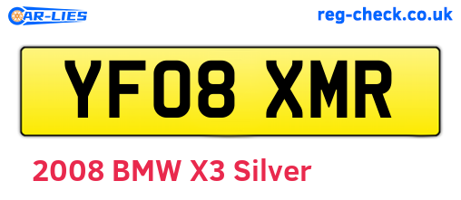 YF08XMR are the vehicle registration plates.