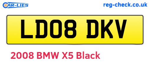 LD08DKV are the vehicle registration plates.
