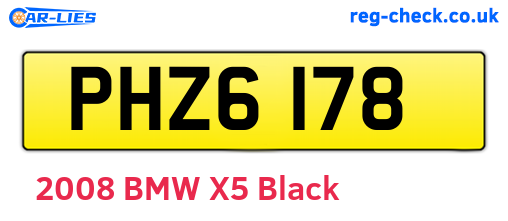 PHZ6178 are the vehicle registration plates.