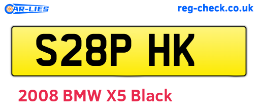 S28PHK are the vehicle registration plates.