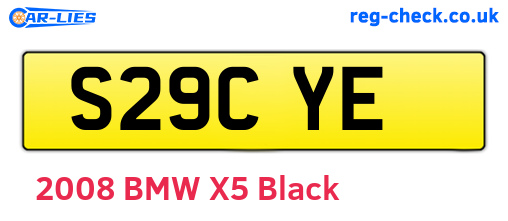 S29CYE are the vehicle registration plates.