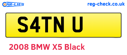 S4TNU are the vehicle registration plates.