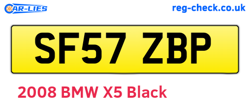 SF57ZBP are the vehicle registration plates.