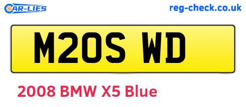 M20SWD are the vehicle registration plates.
