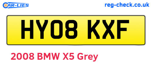 HY08KXF are the vehicle registration plates.