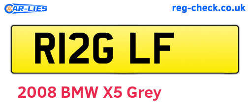 R12GLF are the vehicle registration plates.