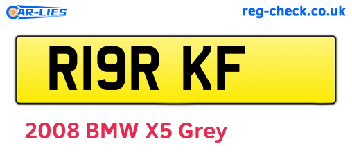 R19RKF are the vehicle registration plates.