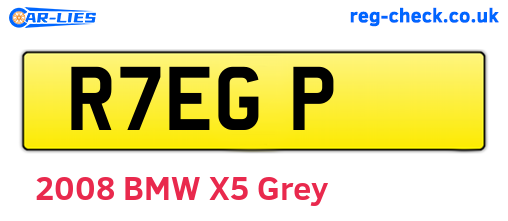 R7EGP are the vehicle registration plates.