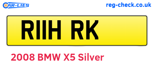 R11HRK are the vehicle registration plates.