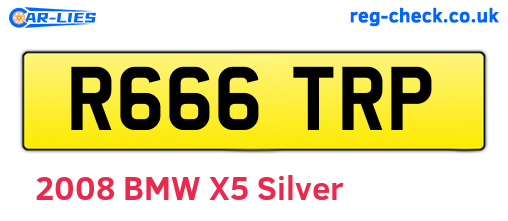 R666TRP are the vehicle registration plates.