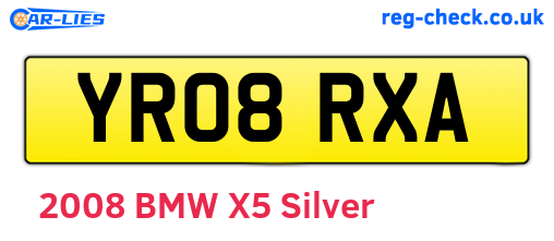 YR08RXA are the vehicle registration plates.