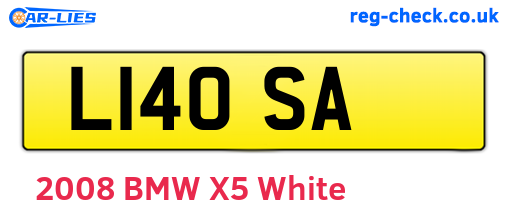 L14OSA are the vehicle registration plates.