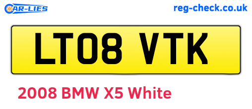 LT08VTK are the vehicle registration plates.