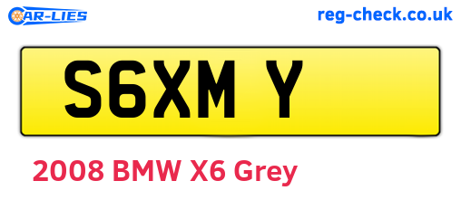 S6XMY are the vehicle registration plates.