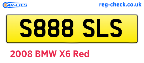 S888SLS are the vehicle registration plates.