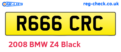 R666CRC are the vehicle registration plates.