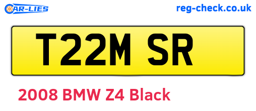 T22MSR are the vehicle registration plates.