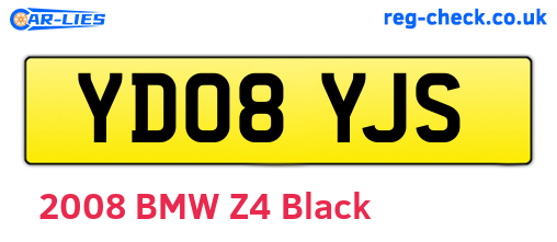 YD08YJS are the vehicle registration plates.