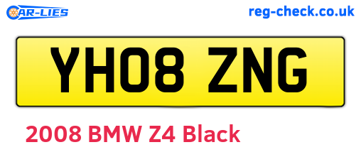 YH08ZNG are the vehicle registration plates.