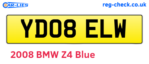 YD08ELW are the vehicle registration plates.