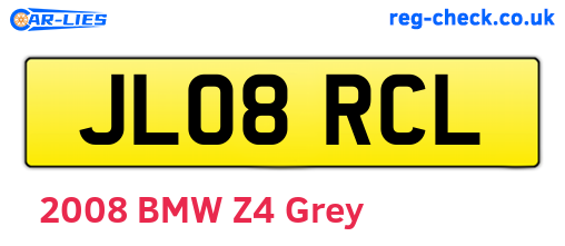 JL08RCL are the vehicle registration plates.