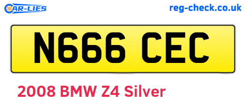 N666CEC are the vehicle registration plates.