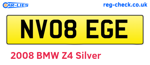 NV08EGE are the vehicle registration plates.