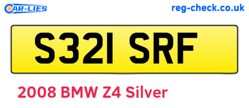 S321SRF are the vehicle registration plates.