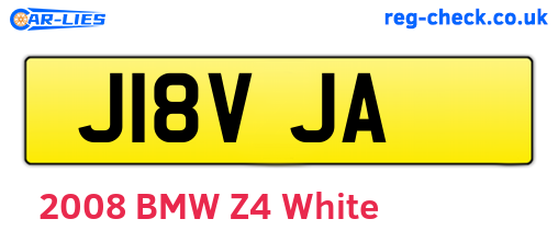 J18VJA are the vehicle registration plates.