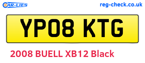 YP08KTG are the vehicle registration plates.