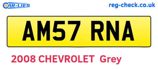 AM57RNA are the vehicle registration plates.