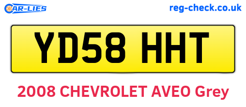 YD58HHT are the vehicle registration plates.