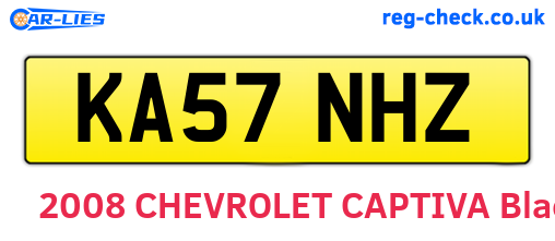 KA57NHZ are the vehicle registration plates.