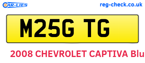 M25GTG are the vehicle registration plates.
