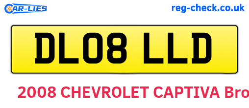 DL08LLD are the vehicle registration plates.