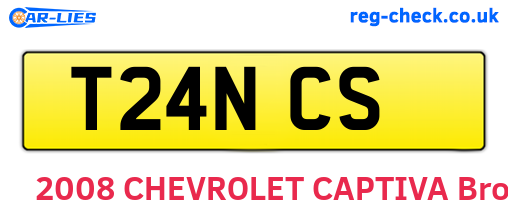 T24NCS are the vehicle registration plates.