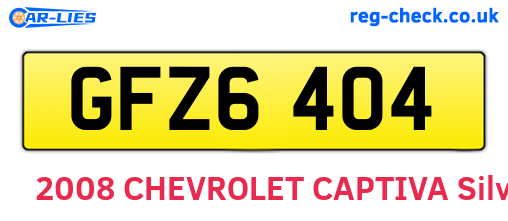 GFZ6404 are the vehicle registration plates.