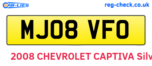 MJ08VFO are the vehicle registration plates.