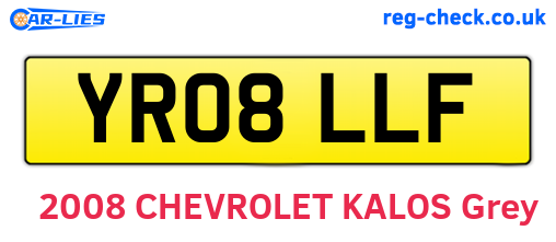 YR08LLF are the vehicle registration plates.