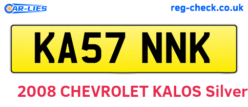 KA57NNK are the vehicle registration plates.