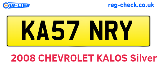 KA57NRY are the vehicle registration plates.