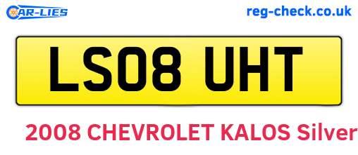 LS08UHT are the vehicle registration plates.